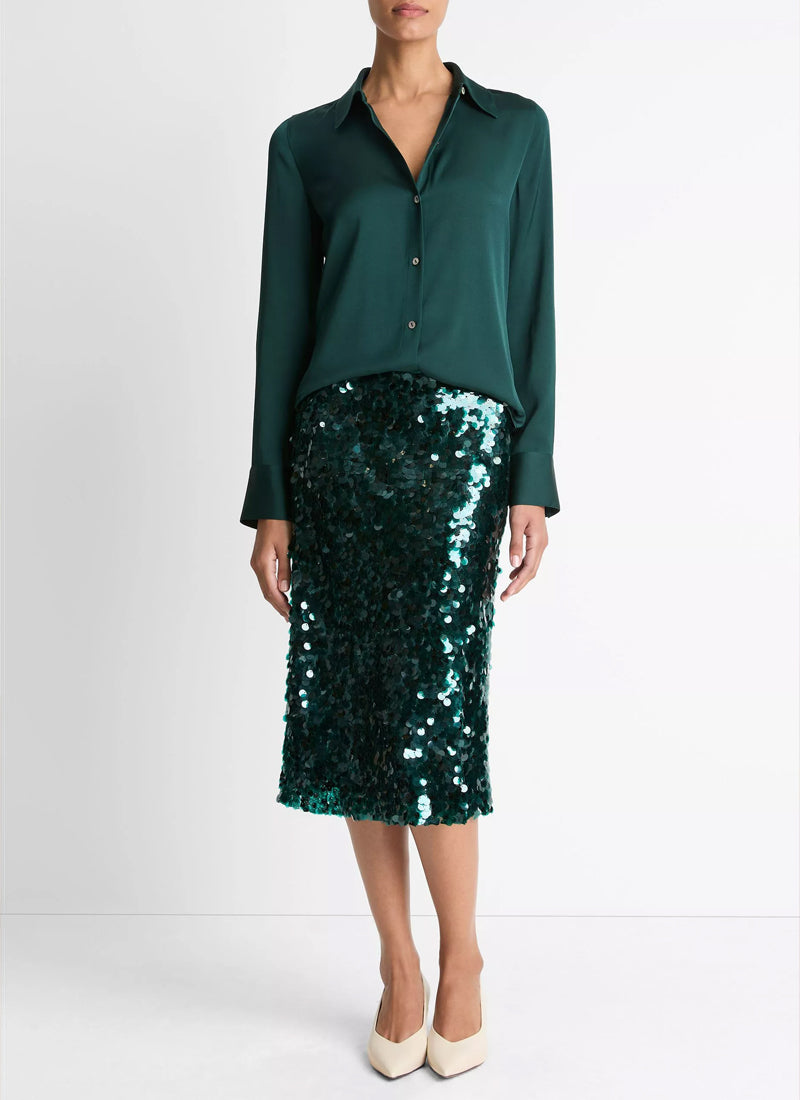 Slim Fit Classic Shirt by Vince at Andrews