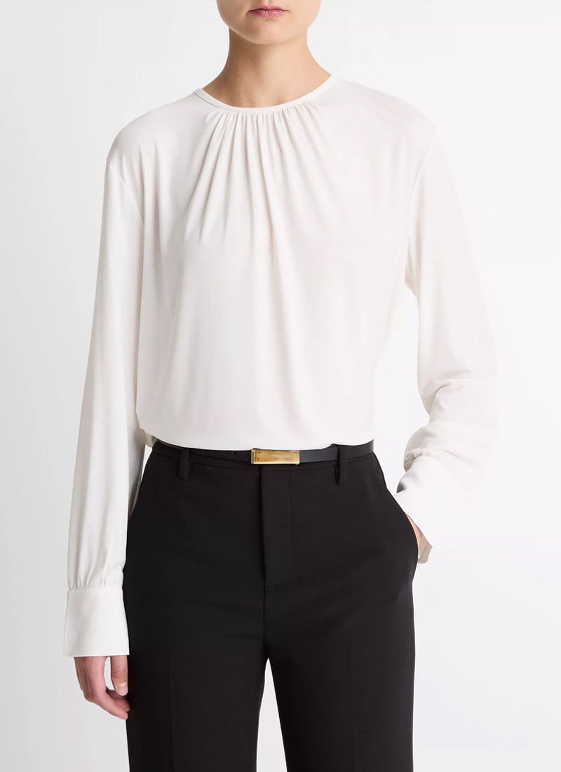 Vince Soft Gathered Blouse
