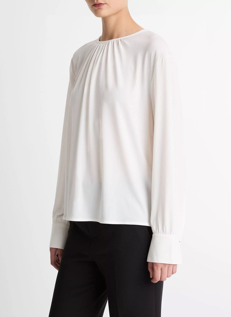 Vince Soft Gathered Blouse