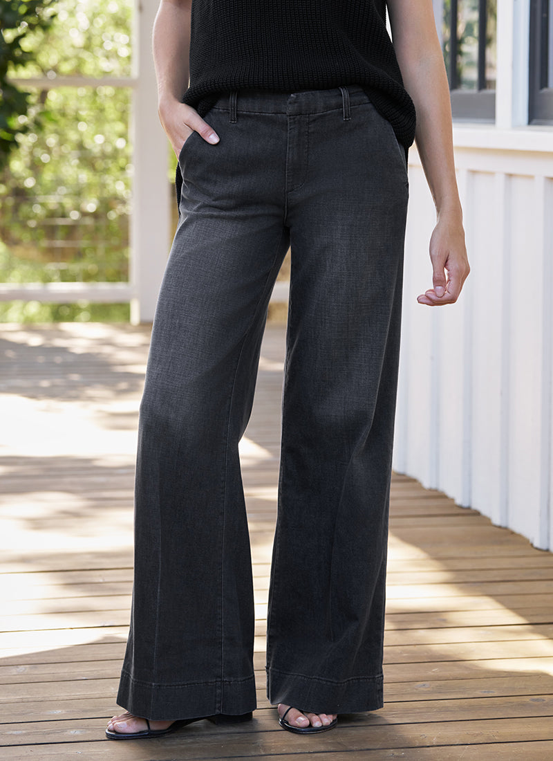 West Village NYC Wide-Leg Trouser