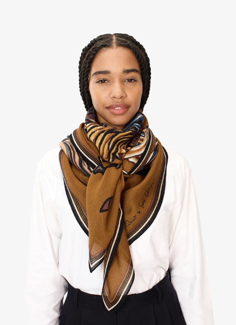 Western Horse Wool Scarf