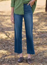 Westport Illusion Wide-Leg Pull-On Jeans