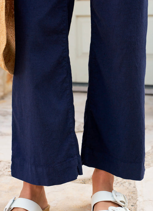 Frank & Eileen Wexford Wide-Leg Linen Pant