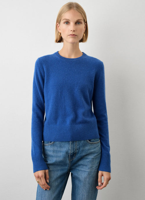 White+Warren Essential Cashmere Shrunken Crewneck Sweater