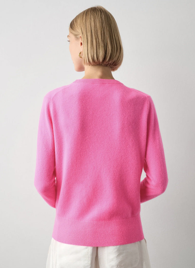White+Warren Essential Cashmere Shrunken Crewneck Sweater