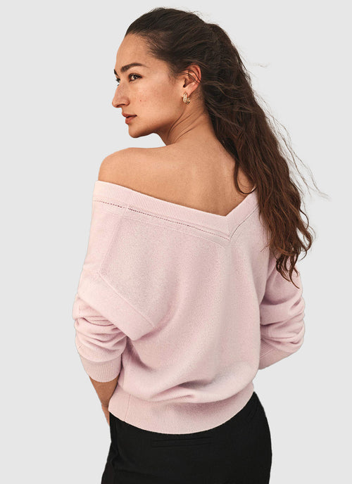 White+Warren Cashmere V-Neck Pullover