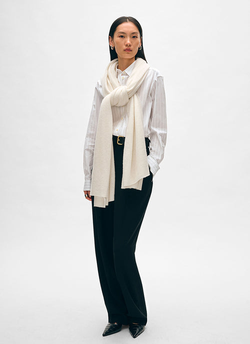 Cashmere Travel Wrap White