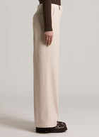 Wide Cotton Silk Tencel Gabardine Pant