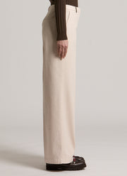Wide Cotton Silk Tencel Gabardine Pant