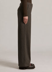 Wide Cotton Silk Tencel Gabardine Pant