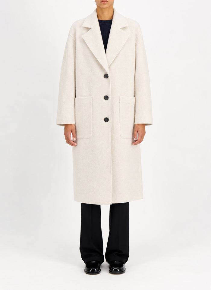 Harris Wharf London Boiled Wool Great Coat