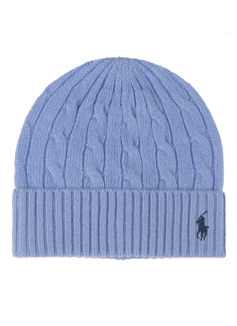 Wool Cashmere Cable Beanie