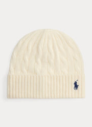 Wool Cashmere Cable Beanie