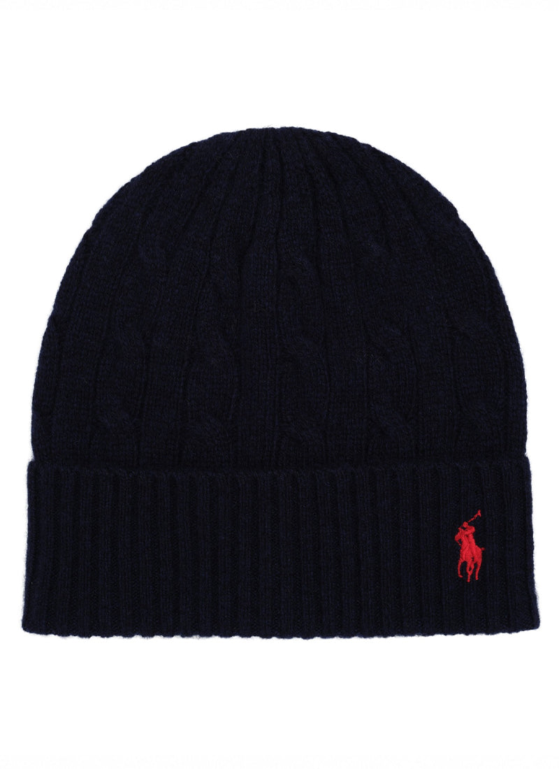 Wool Cashmere Cable Beanie