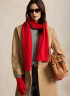 Wool Cashmere Classic Cable Scarf