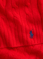 Wool Cashmere Classic Cable Scarf