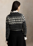 Wool Cotton Fair Isle Crewneck Sweater
