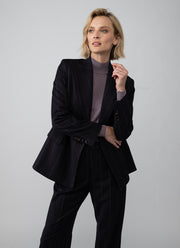 Wool Double Breasted Blazer