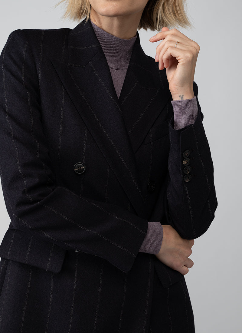 Wool Double Breasted Blazer