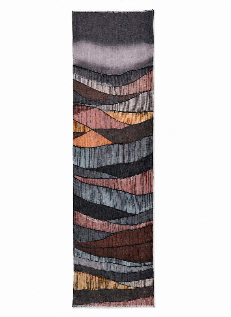 Waves Wool Scarf