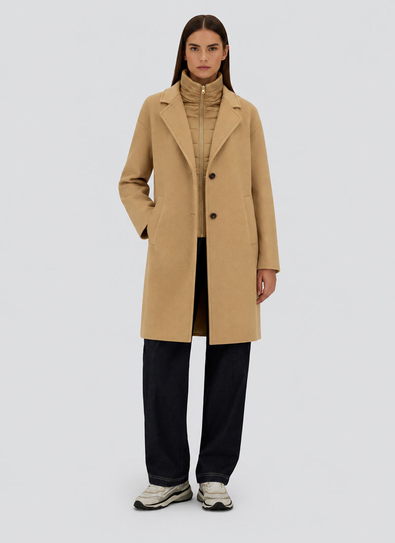 Velour Wool Knit Cloth Coat