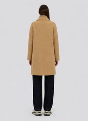 Velour Wool Knit Cloth Coat