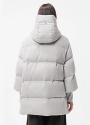 Yume Tech Wool Hooded Down Coat
