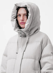 Yume Tech Wool Hooded Down Coat