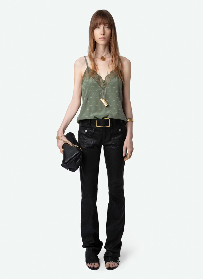Zadig & Voltaire Cyoko Silk Jacquard Wings Camisole
