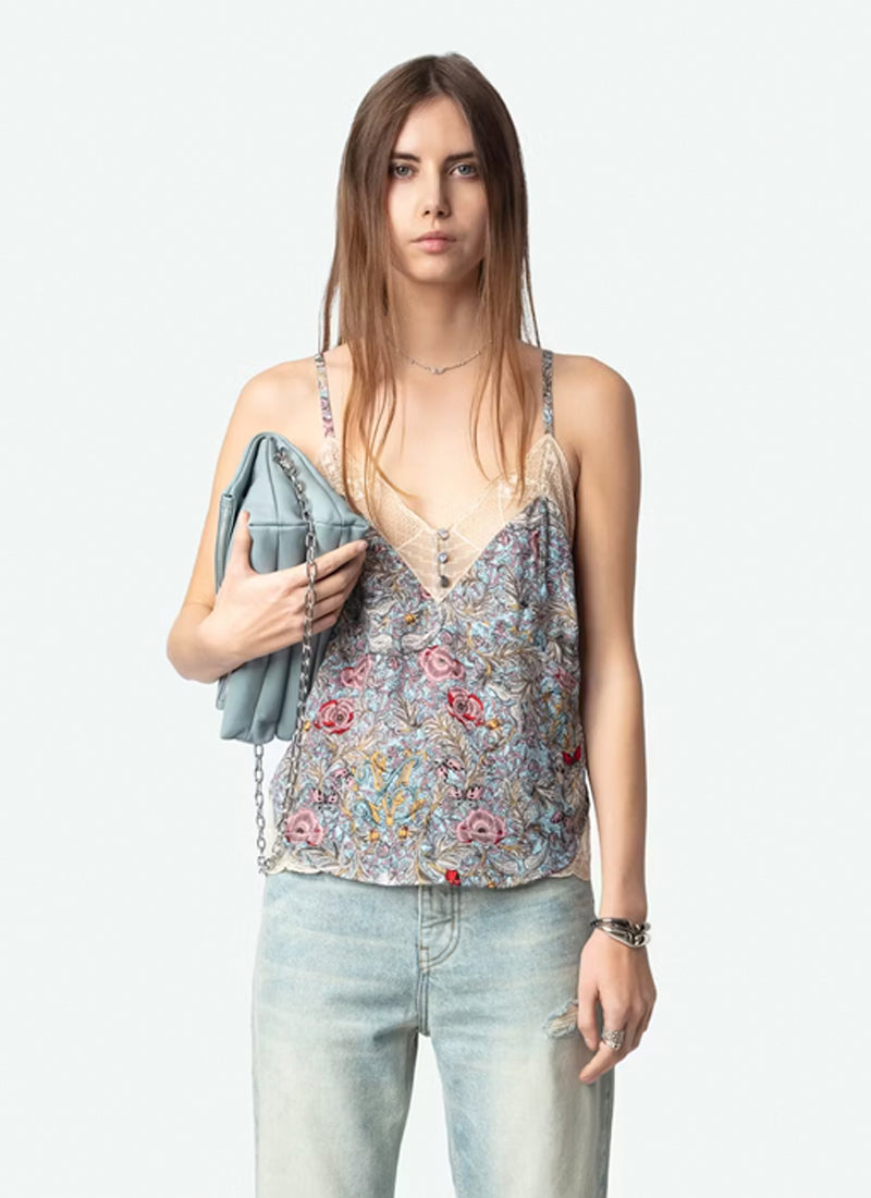 Zadig & Voltaire Cyoko Soft British Flower Cami