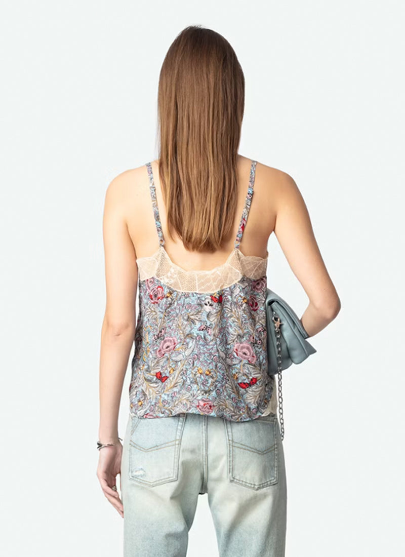 Zadig & Voltaire Cyoko Soft British Flower Cami
