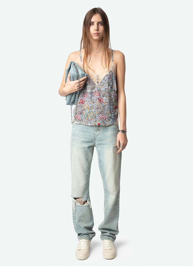 Zadig & Voltaire Cyoko Soft British Flower Cami