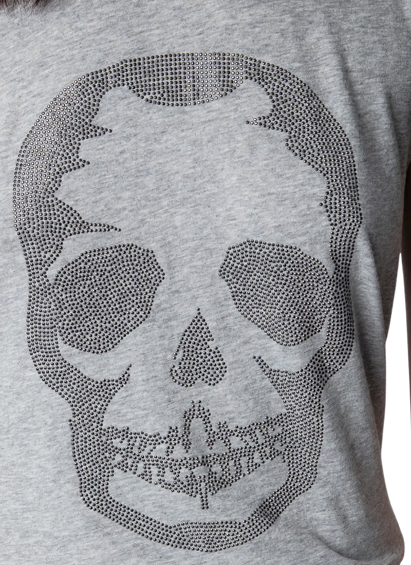 Zadig & Voltaire Skinny Skull Metal Stud Tee