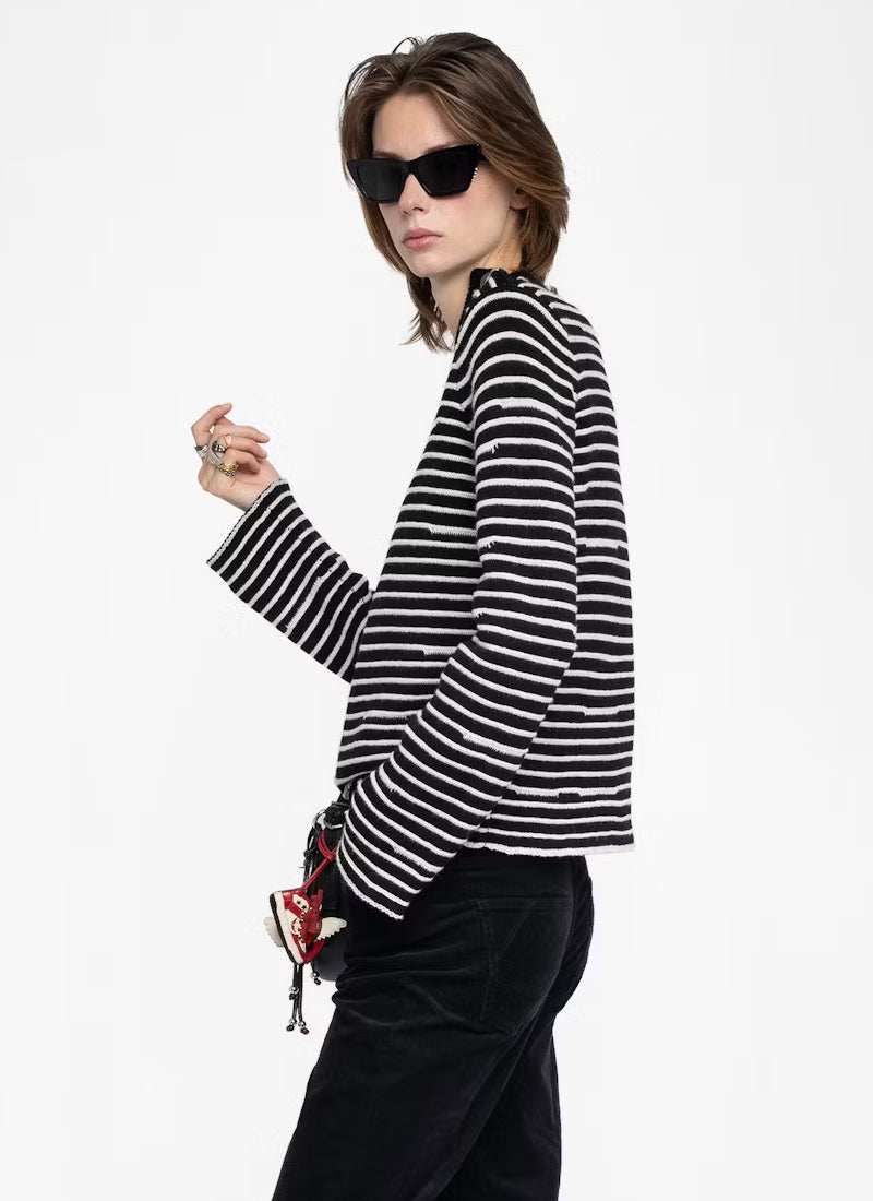  Spiky Long Sleeve Pullover by Zadig & Voltaire at Andrews 