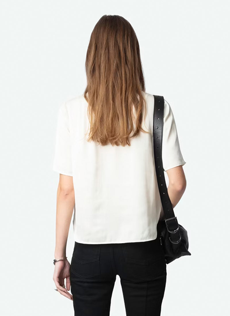 Zadig & Voltaire Topher Satin Top