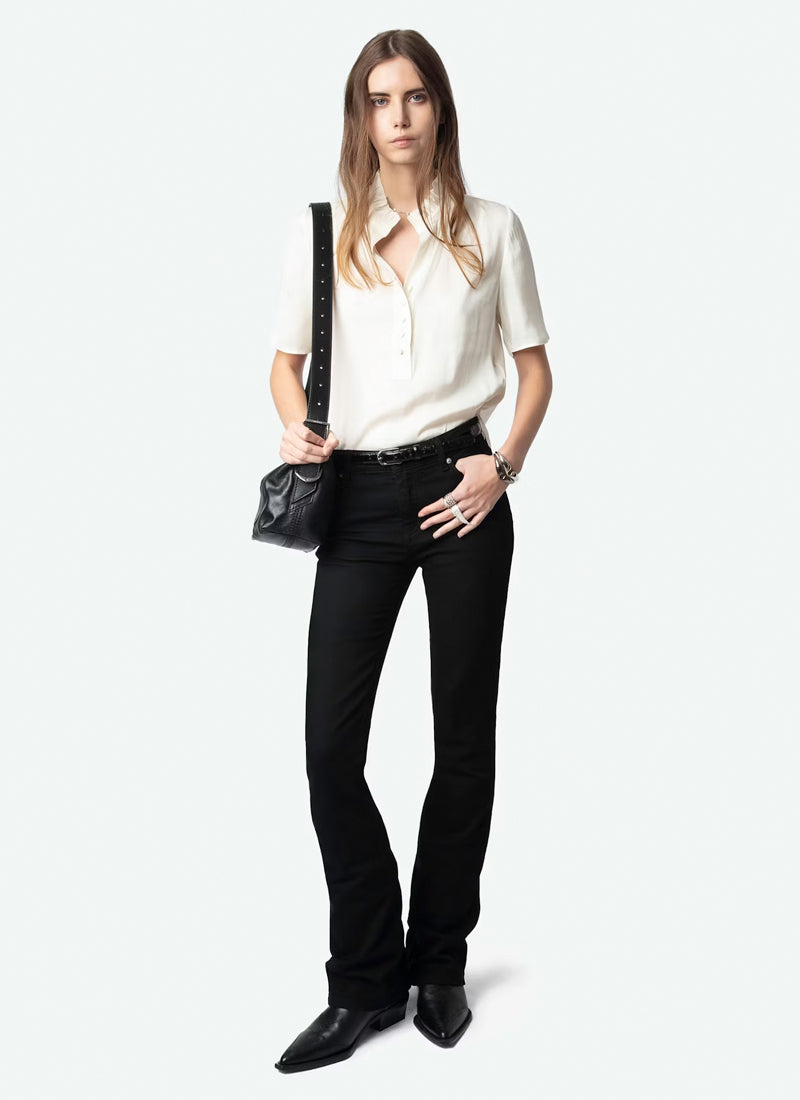 Zadig & Voltaire Topher Satin Top
