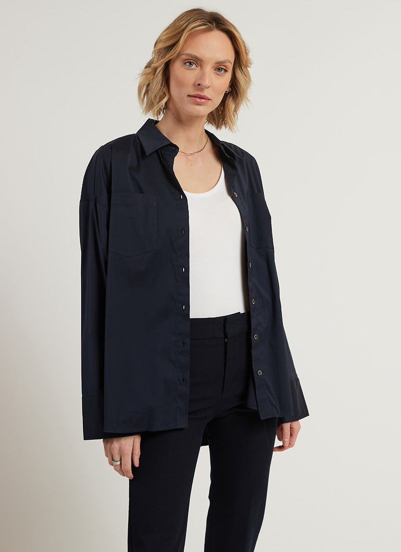 Repeat Cotton Stretch Blouse