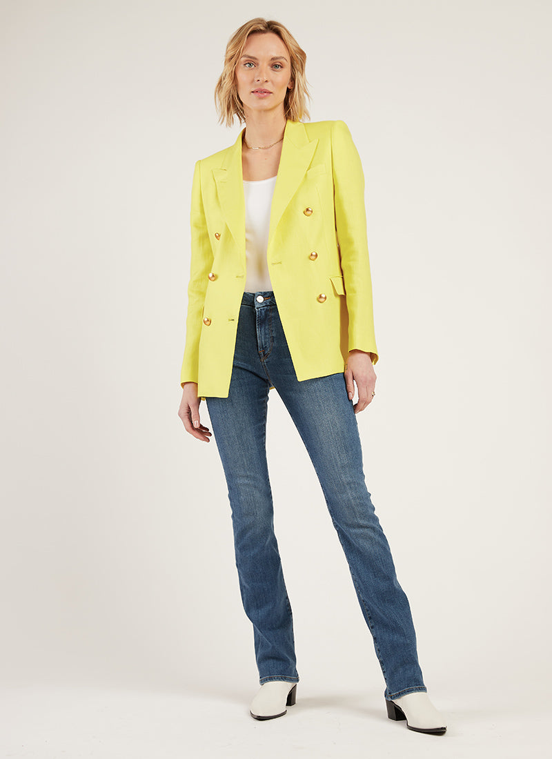 Tagliatore Double-Breasted Linen Blazer