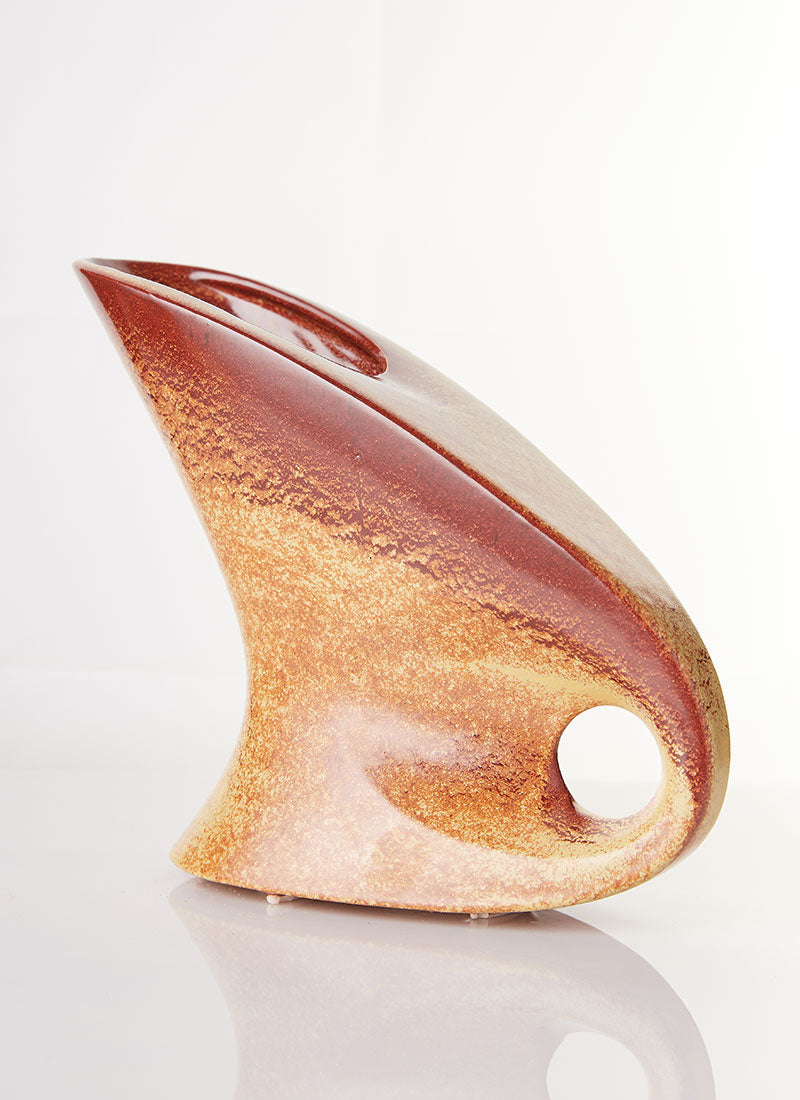 Haute Curature Bertoncello Ceramiche Mid-Mod Sculptural Abstract Jug Vase, 1960s-70s