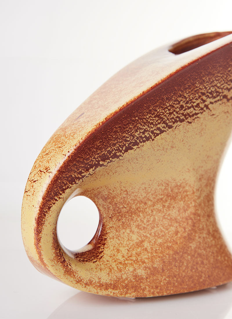 Haute Curature Bertoncello Ceramiche Mid-Mod Sculptural Abstract Jug Vase, 1960s-70s