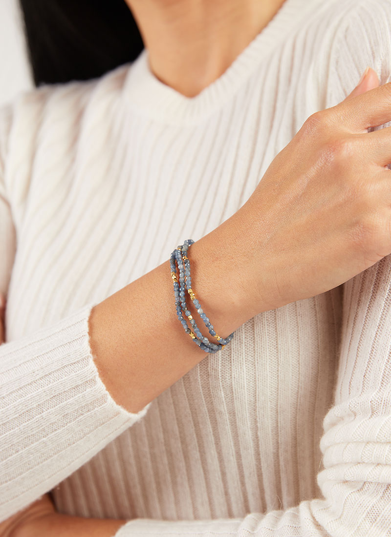 In2 Design Sigrid Beaded Sapphire Bracelet