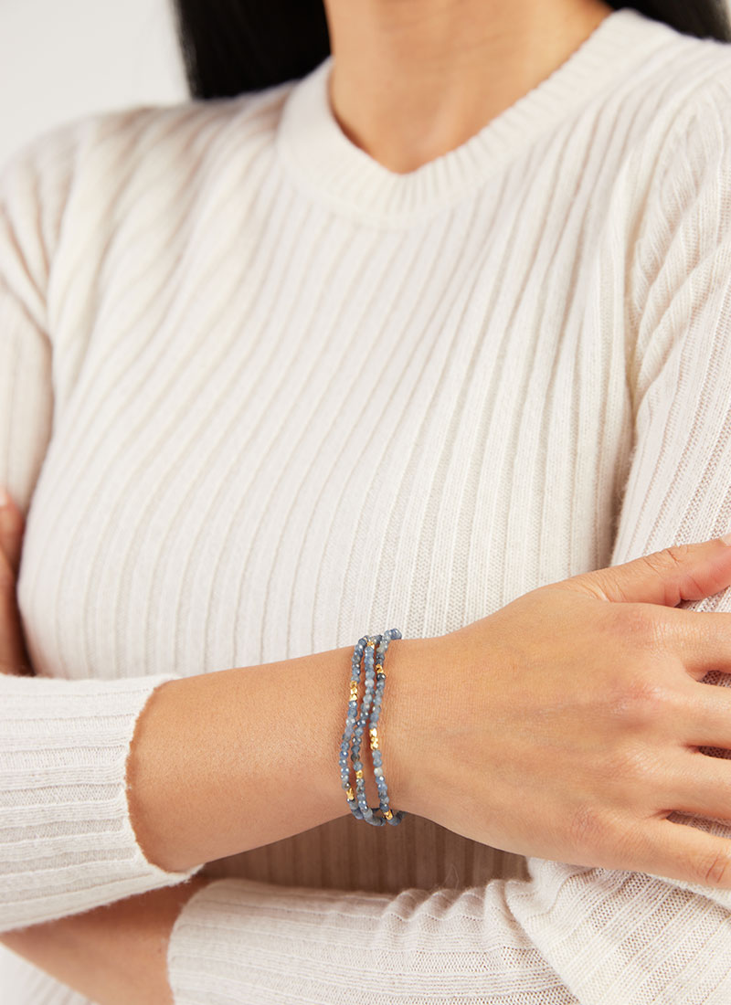 In2 Design Sigrid Beaded Sapphire Bracelet