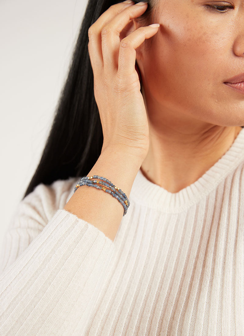 In2 Design Sigrid Beaded Sapphire Bracelet