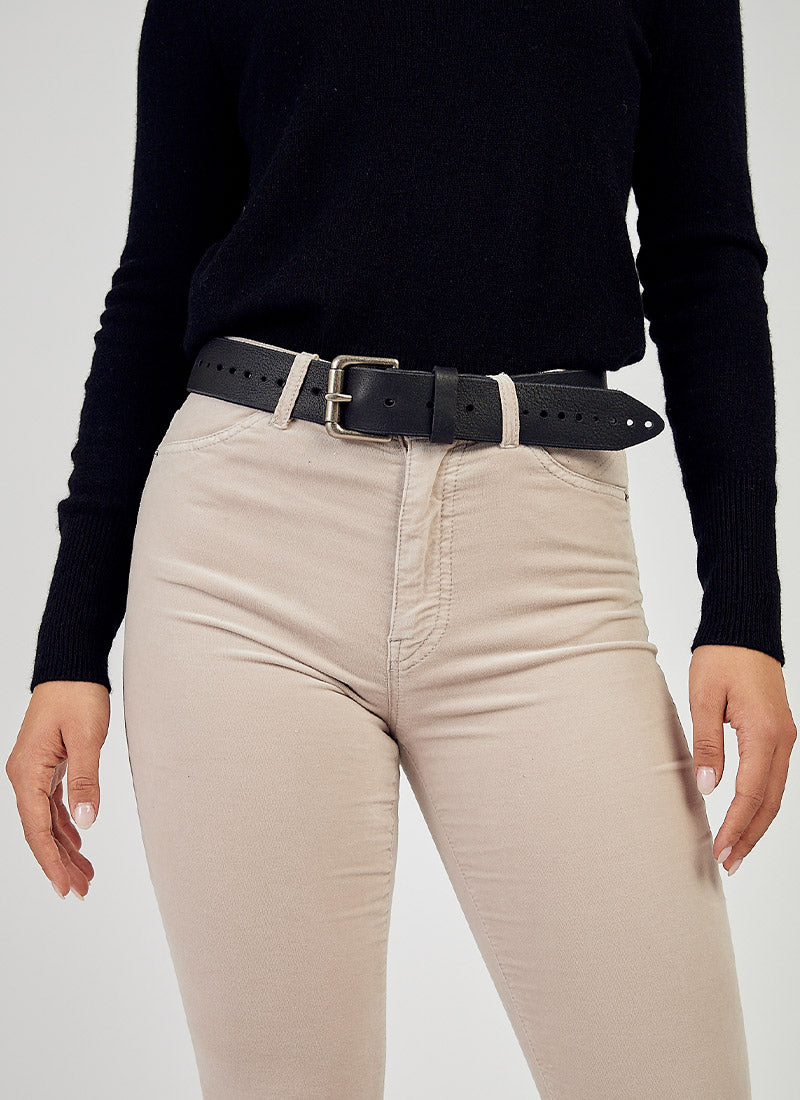 Brave Leather Anda Patterned Leather Belt