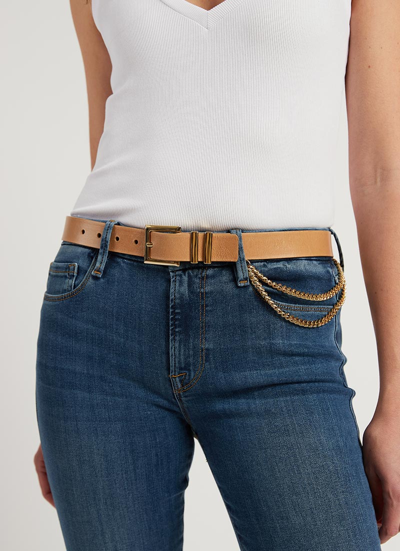 Brave Leather Brinkley Nappa Chain Belt