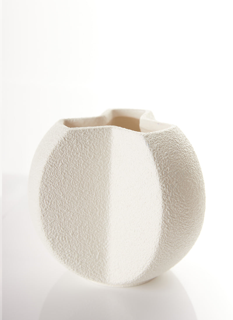 Haute Curature Bertoncello Ceramiche Modernist Sculptural Triparte Vase, 1960s-1970s