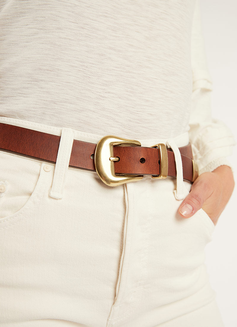 Brave Leather Joelle Bridle Leather Belt
