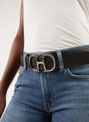 Brave Leather Kasi Pebbled Leather Belt