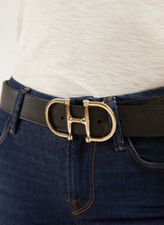 Brave Leather Kasi Pebbled Leather Belt