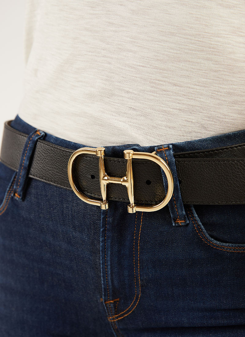 Brave Leather Kasi Pebbled Leather Belt